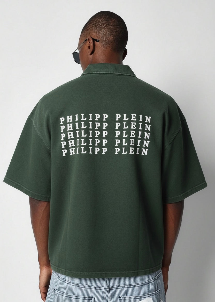 Vintage-Boxy Quarter-Zip