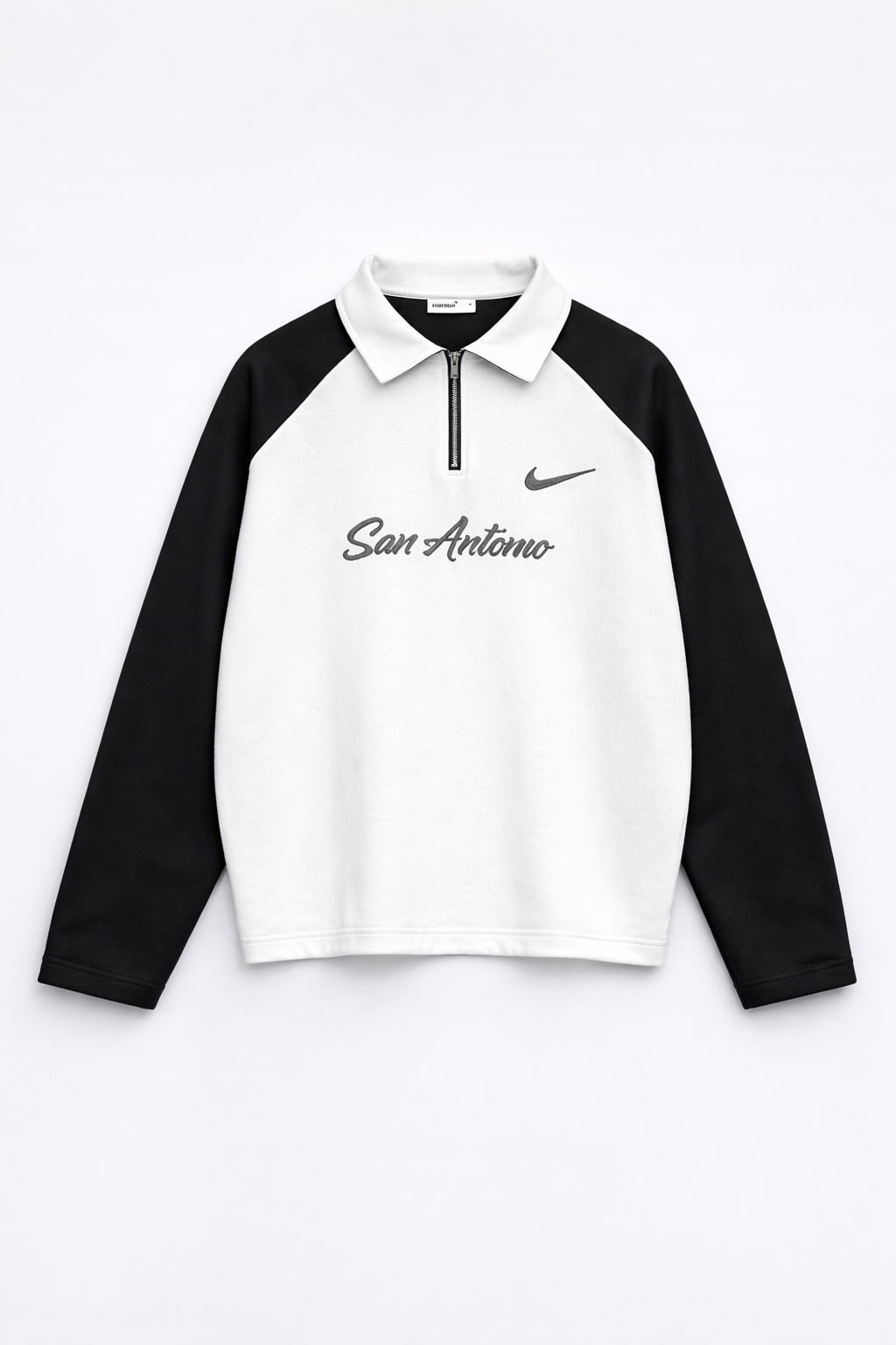 Men’s Contrast Raglan Quarter-Zip Sweatshirt